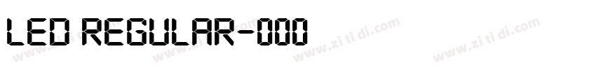 LED Regular字体转换
